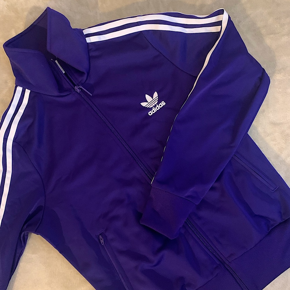 Women’s Purple Adidas Firebird Track Jacket